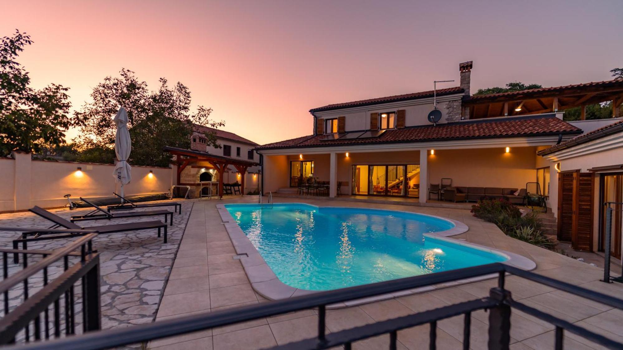 Villa Arton Heated Swimming-Pool Žminj Dış mekan fotoğraf