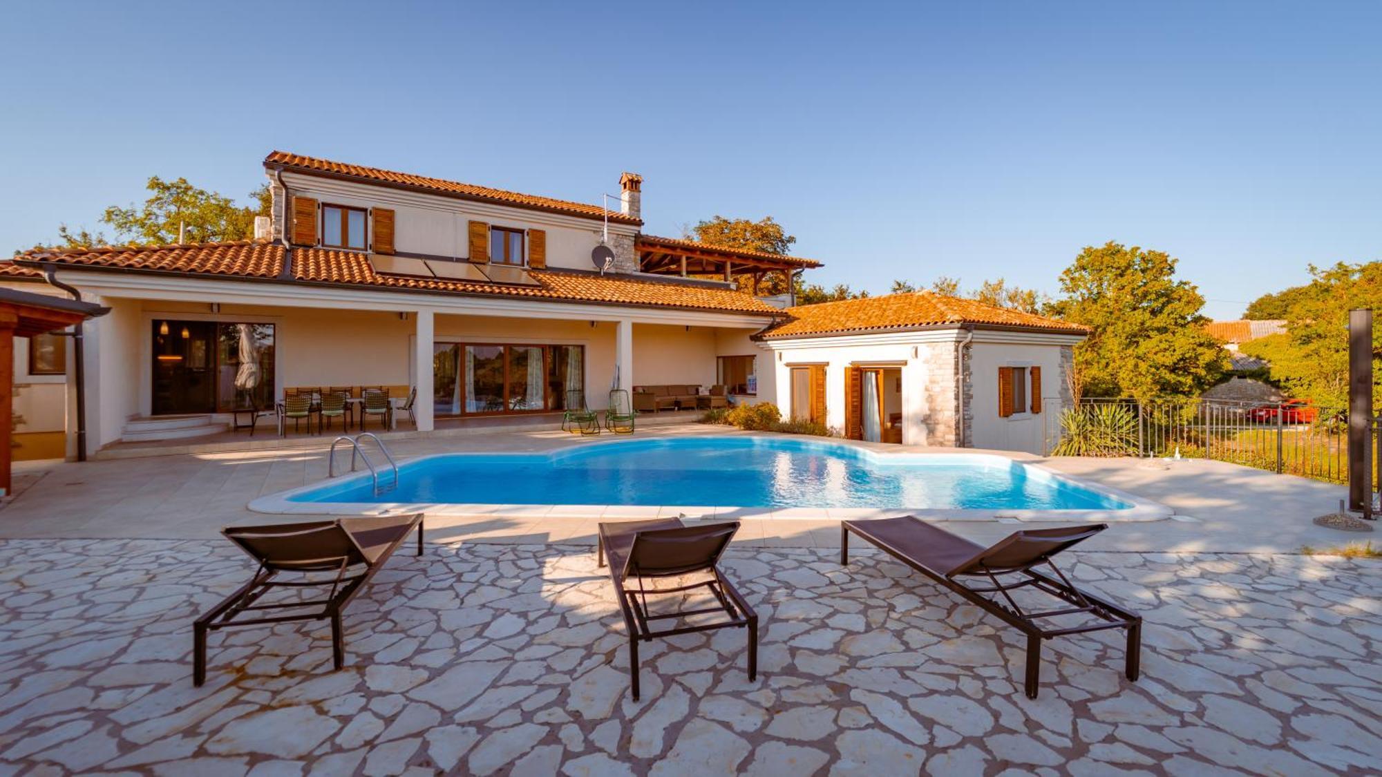 Villa Arton Heated Swimming-Pool Žminj Dış mekan fotoğraf