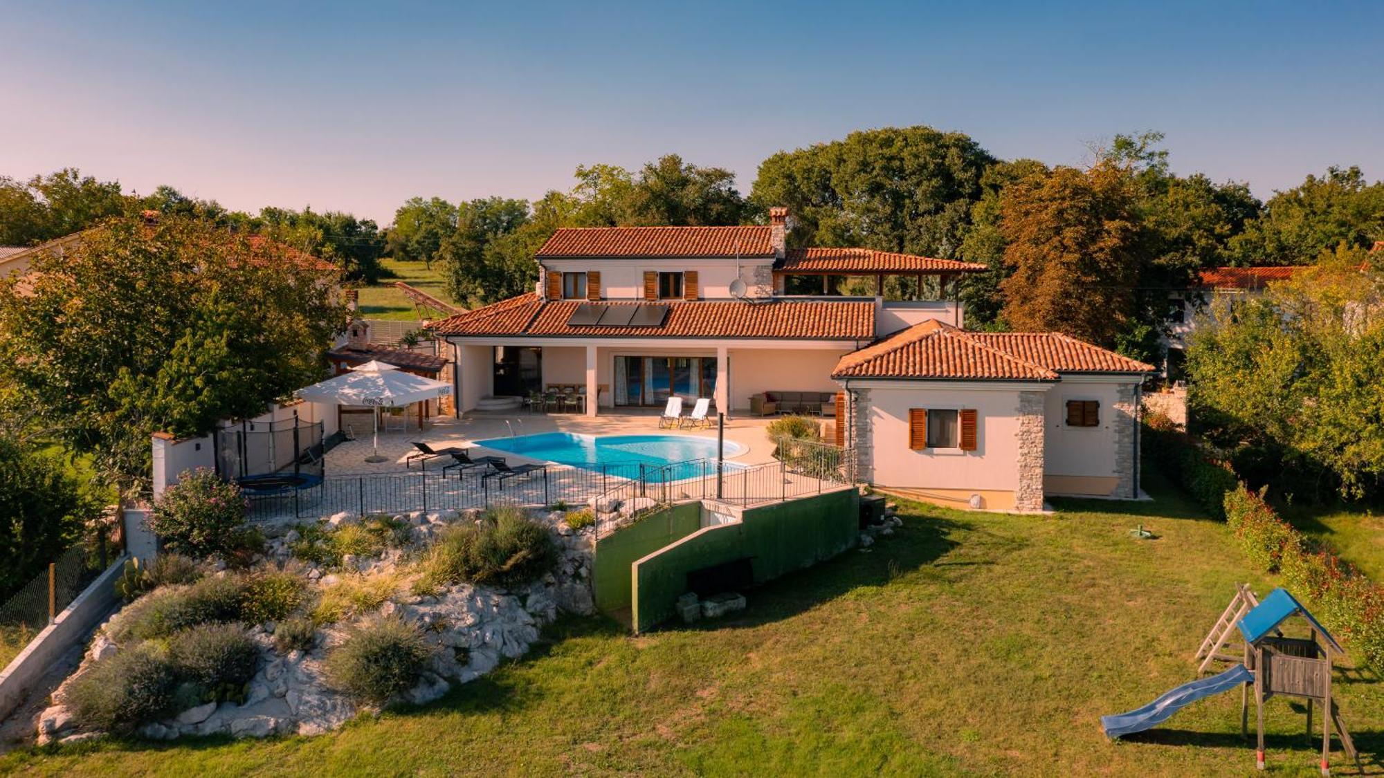 Villa Arton Heated Swimming-Pool Žminj Dış mekan fotoğraf